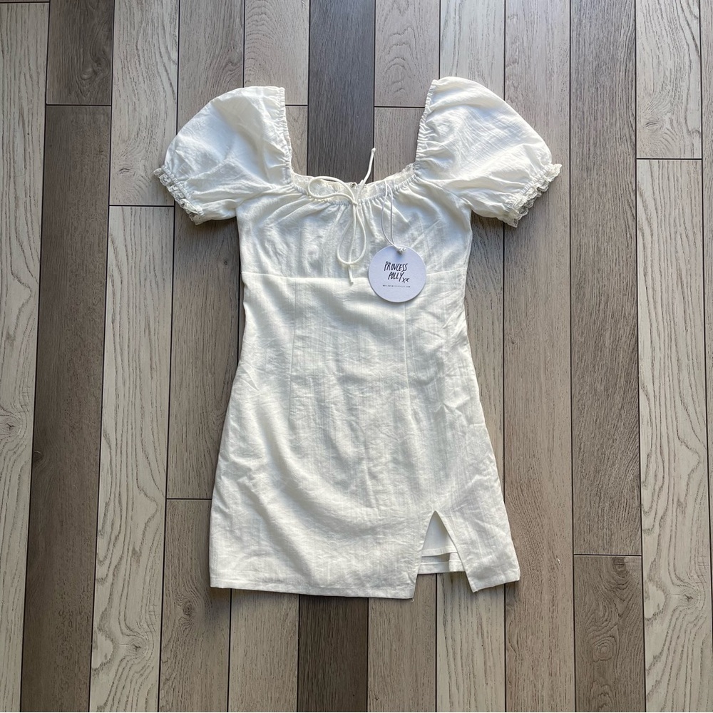 Princess Polly Love Lies Mini Dress White